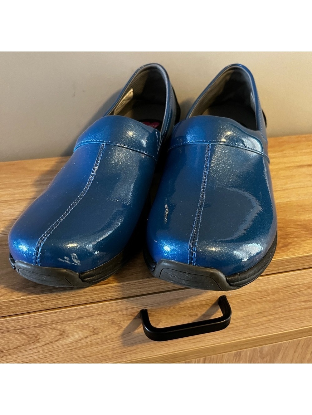 Sanita Original Shiny Blue Women’s Professional Clogs EU 40 US 9 EUC - Picture 3 of 12